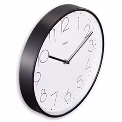 Hama Corsica Orologio al quarzo Rotondo Nero, Bianco