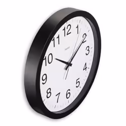 Hama Aruba Orologio al quarzo Cerchio Nero, Bianco