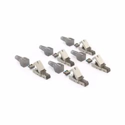 Hama 00200793, RJ45, Grigio, Cat6a, 5 pz