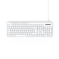 Hama CK-200 tastiera Casa/ufficio USB QWERTZ Tedesco Bianco