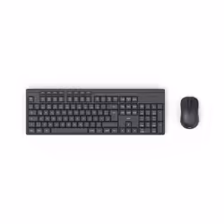 Hama WKM-200, Full-size (100%), Wireless, RF Wireless, QWERTZ, Nero, Mouse incluso