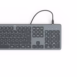 Hama CK-400 tastiera Casa/ufficio USB QWERTZ Tedesco Nero, Grigio scuro - Vista aggiuntiva 6