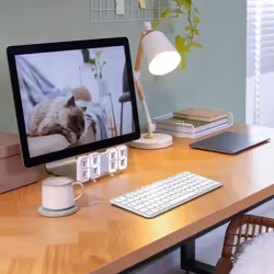 Hama WK-500 tastiera Casa/ufficio RF senza fili + Bluetooth QWERTZ Tedesco Grigio, Bianco - Vista aggiuntiva 7