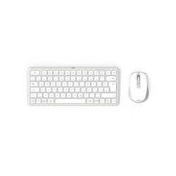 Hama WKM-500 tastiera Mouse incluso Casa USB + RF Wireless + Bluetooth QWERTZ Tedesco Grigio, Bianco