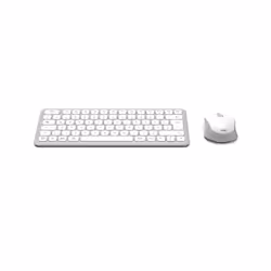 Hama WKM-500 tastiera Mouse incluso Casa USB + RF Wireless + Bluetooth QWERTZ Tedesco Grigio, Bianco