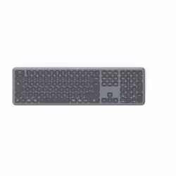Hama WK-550, Full-size (100%), Wireless, RF senza fili + Bluetooth, Tasto con meccanismo a forbici, QWERTZ, Nero, Grigio scur ...