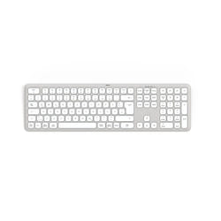 Hama WK-550 tastiera Casa/ufficio RF senza fili + Bluetooth QWERTZ Tedesco Grigio, Bianco