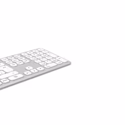 Hama WK-550 tastiera Casa/ufficio RF senza fili + Bluetooth QWERTZ Tedesco Grigio, Bianco - Vista aggiuntiva 7