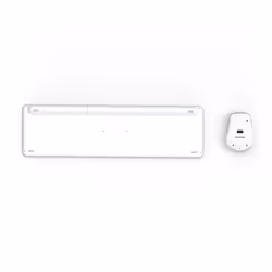 Hama WKM-550 tastiera Mouse incluso Casa/ufficio RF senza fili + Bluetooth QWERTZ Tedesco Grigio, Bianco - Vista aggiuntiva 5