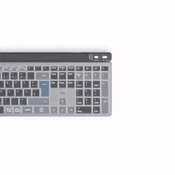 Hama WK-750 tastiera Casa/ufficio Bluetooth QWERTZ Tedesco Antracite, Nero, Blu - Vista aggiuntiva 2