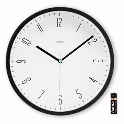 Hama Capri Orologio al quarzo Rotondo Nero, Bianco - Vista aggiuntiva 4