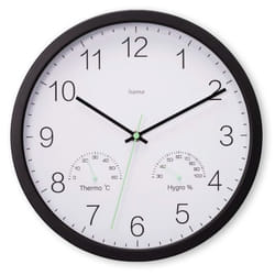 Hama Santorini Orologio al quarzo Rotondo Nero, Bianco