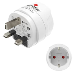 Hama 00223483 adattatore per presa di corrente Tipo G (UK) Tipo F Bianco