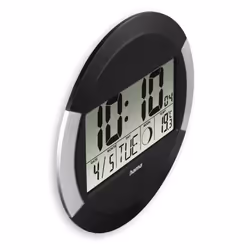 Hama Ischia Orologio radiocomandato Rotondo Nero, Argento - Vista aggiuntiva 2