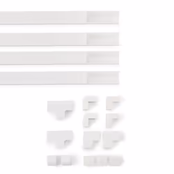 Hama 00221017 organizer per cavi Universale Canalina per cavi Bianco 4 pz - Vista aggiuntiva 7