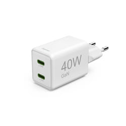 Hama 00201989 Caricabatterie per dispositivi mobili Auricolare, Computer portatile, Power bank, Smartphone, Tablet Bianco AC Ricarica rapida Interno