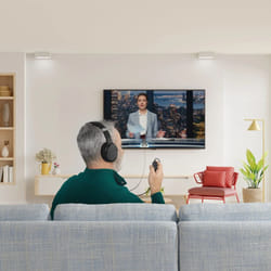 Hama 00221846 cuffia e auricolare Cuffie Cablato A Padiglione TV Nero