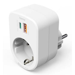 Hama 00223343 prolunghe e multiple 1 presa(e) AC Interno Bianco