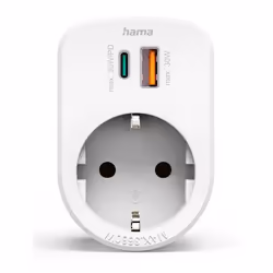Hama 00223343 prolunghe e multiple 1 presa(e) AC Interno Bianco - Vista aggiuntiva 2
