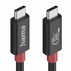 Hama 00200799 cavo USB USB4 Gen 4x2 1 m USB C Nero - Vista aggiuntiva 3