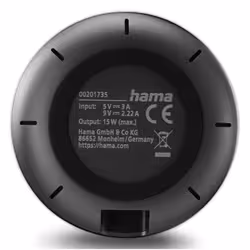 Hama 00201735 Caricabatterie per dispositivi mobili Smartphone Nero USB Carica wireless Ricarica rapida Interno - Vista aggiuntiva 3