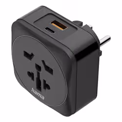 Hama 00223460 adattatore per presa di corrente Tipo E/F ibrido Universale Nero - Vista aggiuntiva 2
