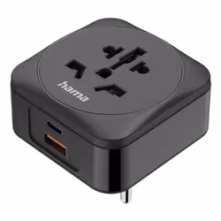 Hama 00223460 adattatore per presa di corrente Tipo E/F ibrido Universale Nero - Vista aggiuntiva 4