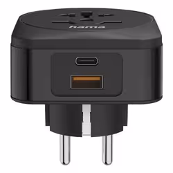 Hama 00223460 adattatore per presa di corrente Tipo E/F ibrido Universale Nero - Vista aggiuntiva 6