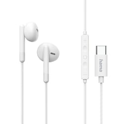 Hama Classy Auricolare Cablato In-ear Musica e Chiamate USB tipo-C Bianco