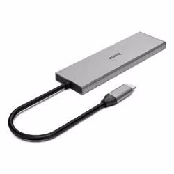 Hama 00200147 hub di interfaccia USB tipo-C 10000 Mbit/s Grigio - Vista aggiuntiva 2