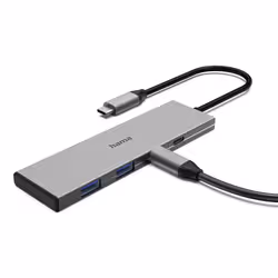 Hama 00200147 hub di interfaccia USB tipo-C 10000 Mbit/s Grigio - Vista aggiuntiva 4
