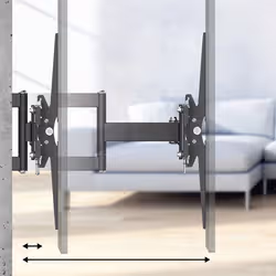 Hama 00220898 Supporto TV a parete 2,16 m (85") Nero - Vista aggiuntiva 7
