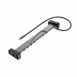 Hama 00200149 replicatore di porte e docking station per laptop Dock Nero, Grigio - Vista aggiuntiva 3