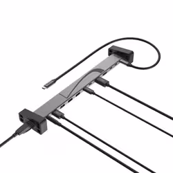 Hama 00200149 replicatore di porte e docking station per laptop Dock Nero, Grigio - Vista aggiuntiva 4