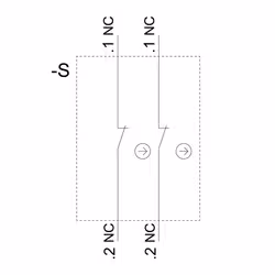 Siemens Halter für 3 Module Kunststoff 1Ö 1Ö 3SU1500-1AA10-1PA0 - Vista aggiuntiva 4
