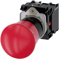 Siemens Not-Halt-Pilzdrucktaster 40mm rot 3SU1100-1HB20-1PA0