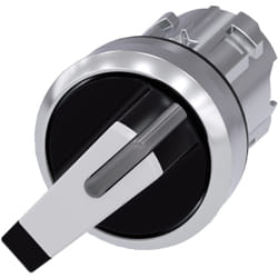 Siemens 3SU1052-2FF60-0AA0 Knebelschalter beleuchtbar 22mm rund Metall