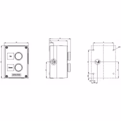 Siemens 3SU1802-0AM00-2AB1 Gehäuse für Befehlsgeräte 22 mm rund - Vista aggiuntiva 4