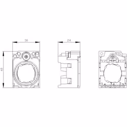 Siemens Halter 3SU1510-0AA10-0AA03fach Metall Mindestbestellmenge 5 - Vista aggiuntiva 3