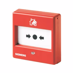 Pulsante manuale FDM365-RP con attivazione diretta ripristinabile per montaggio a parete e ad incasso. Separatore di linea in ...