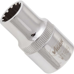 Socket with multi-purpose profile ∙ V1989 ∙ Attacco quadro, cavo, 1/2 di pollice (12,5 mm) ∙ Multiprofilo ∙ Size 11 mm