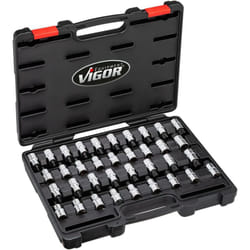 Screwdriver socket set ∙ V2496 ∙ Attacco quadro, cavo, 1/2 di pollice (12,5 mm) ∙ Profilo interno torx®, Profilo cuneo interno ribe cv, Profilo