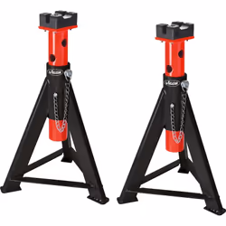 Peso 11 kg per pair Loading capacity: 6 tonnes Height 370 – 575 mm Depth: 300 mm Axle stands adjustable to several heights La ...