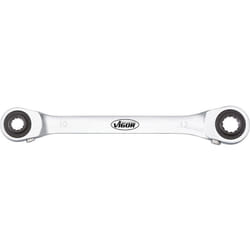Vigor - Double ratcheting box-end wrench ∙ V2705 ∙ Profilo a doppio esagono esterno ∙ Size 10 x 13 · 17 x 19