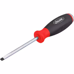 Manufactured according to DIN/ISO 6-point handle design prevents the screwdriver from rolling away With blade passing through ...