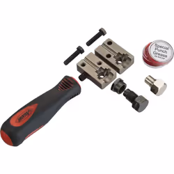Exclusively for DIN flaring Lightweight and easy to handle Exact positioning of the brake line in the device using a spacing ...