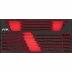 Vigor V4987-L accessorio per scatola di conservazione Nero, Rosso Set di divisori