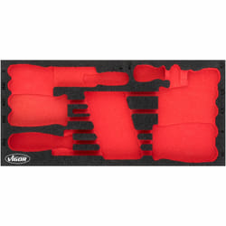 Vigor V4989-L accessorio per scatola di conservazione Nero, Rosso Set di divisori