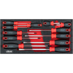 Screwdriver set ∙ V4989 ∙ Profilo ad intaglio, Profilo intaglio a croce PH ∙ 0.6 x 3 – 1.6 x 10 · PH1 – PH3 ∙ Numero utensili: 12