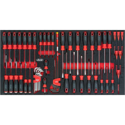 Screwdriver set for Series XL ∙ V5170 ∙ Profilo esagonale esterno, Profilo interno TORX®, Profilo esagonale interno, Profilo intaglio a croce PH,